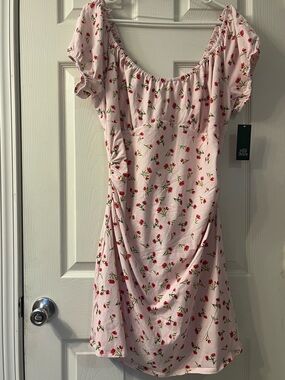 wild fable Lightweight Summer Pink & Red blossoms Floral Dress Size XXL